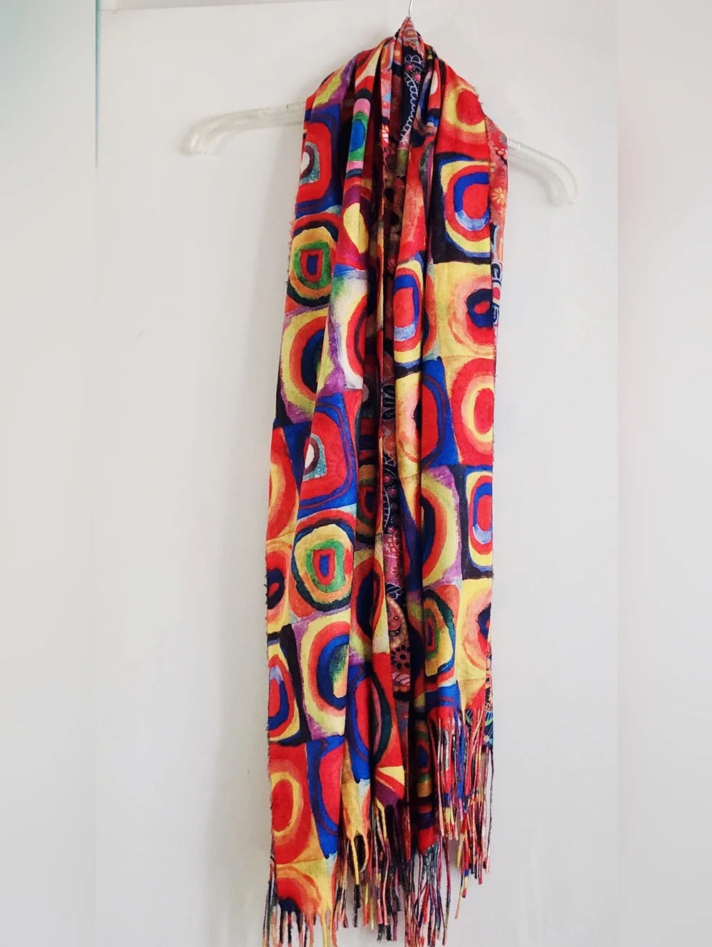 Squares with Concentric Circles by Wassily Kandinsky | Reversable Scarf - Picture 6 of 9